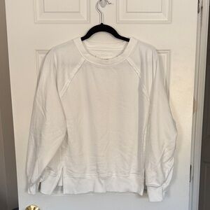 American Eagle White Boxy Crewneck